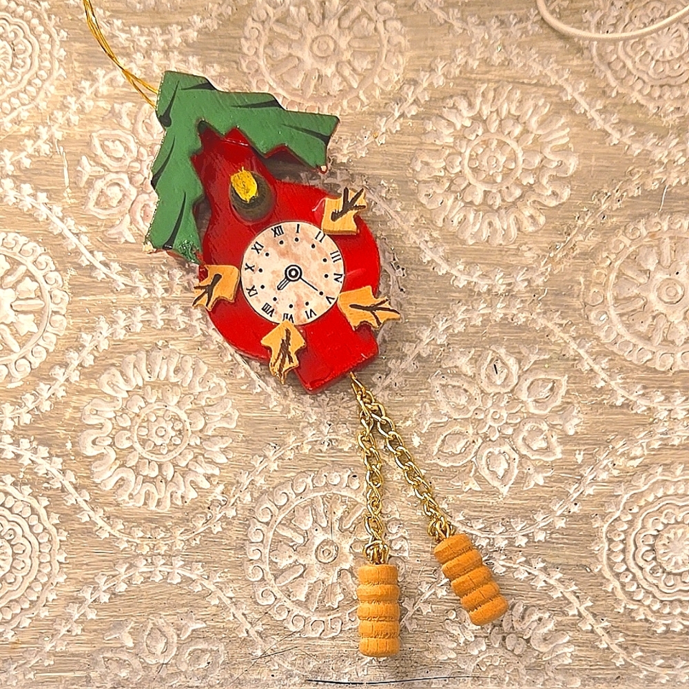 Handcrafted Wooden Ornaments - Set of 3 - Picture 2 of 6